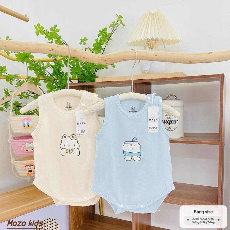 [ Vải Petit QC ] Body Chip Sát Nách 3 Lỗ Cho Bé Trai, Bé Gái Từ Sơ Sinh Đến 12kg Chất Mềm Mát Cao Cấp [BDCHIP74] - ảnh 3