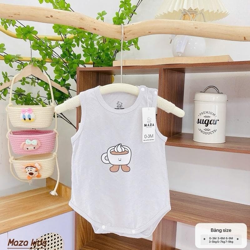 [ Vải Petit QC ] Body Chip Sát Nách 3 Lỗ Cho Bé Trai, Bé Gái Từ Sơ Sinh Đến 12kg Chất Mềm Mát Cao Cấp [BDCHIP74] - ảnh 6