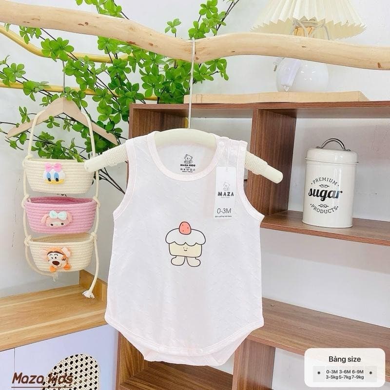 [ Vải Petit QC ] Body Chip Sát Nách 3 Lỗ Cho Bé Trai, Bé Gái Từ Sơ Sinh Đến 12kg Chất Mềm Mát Cao Cấp [BDCHIP74] - ảnh 9