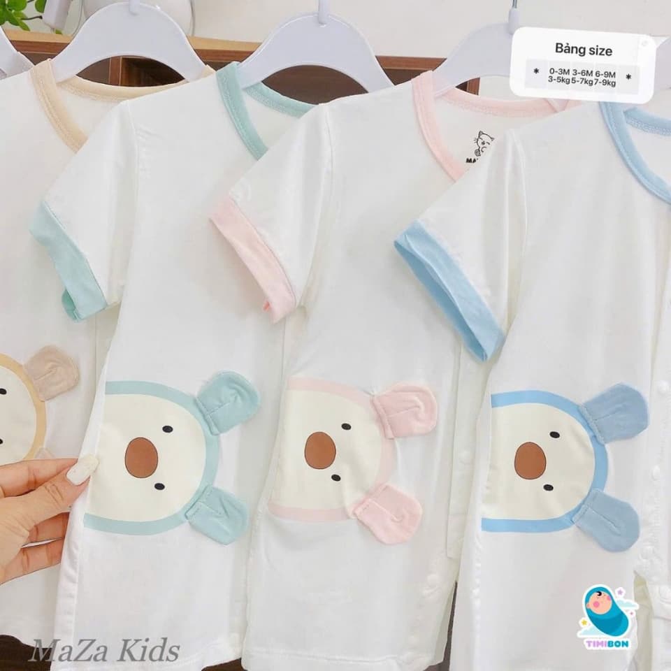 [ Vải Petit QC ] Body Đùi Cộc Tay Cho Bé Trai, Bé Gái Từ Sơ Sinh Đến 12kg Chất Mềm Mát Cao Cấp [BDC52] - ảnh 7