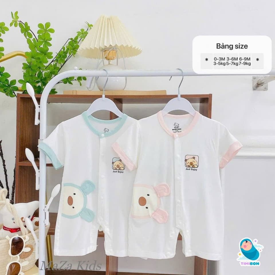 [ Vải Petit QC ] Body Đùi Cộc Tay Cho Bé Trai, Bé Gái Từ Sơ Sinh Đến 12kg Chất Mềm Mát Cao Cấp [BDC52] - ảnh 6