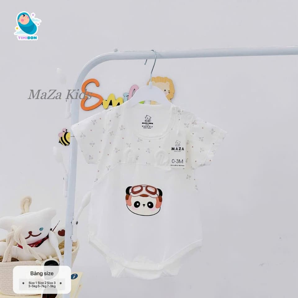 [ Vải Petit QC ] Body Chip Cộc Tay Cho Bé Trai, Bé Gái Từ Sơ Sinh Đến 12kg Chất Mềm Mát Cao Cấp [BDCHIP75] - ảnh 6