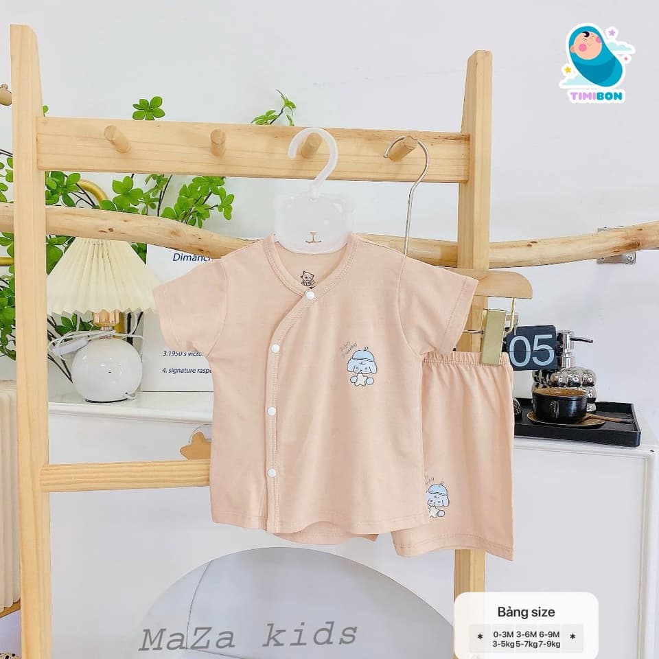 [ Vải Petit QC ] Bộ Sơ Sinh Cộc Tay Cho Trẻ Sơ Sinh Đến 9 Tháng Chất Vải Mềm Mát Thoáng Khí An Toàn Cho Da Bé [B17] - ảnh 6