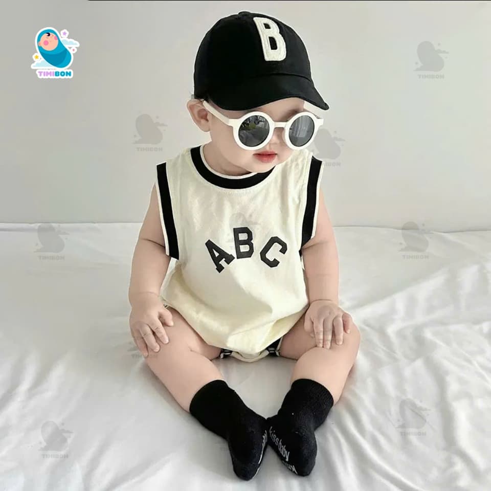 Body Chip Cho Bé Sát Nách Phong Cách Thể Thao, Bodysuit Cho Bé Trai Bé Gái Mùa Hè Thun Cotton Mềm Mát [BDCHIP80] - ảnh 4