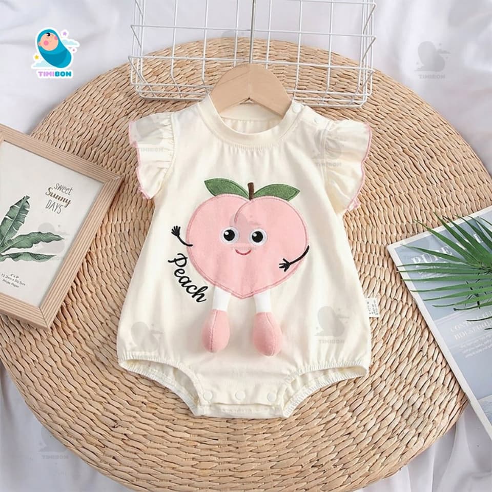 Body Chip Cho Bé Bodysuit Cộc Tay Cotton Hình Bí Ngô Bơ Dâu Tây Mẫu Quần Áo Trẻ Em Liền Thân Jumpsuit [BDC38] - ảnh 9