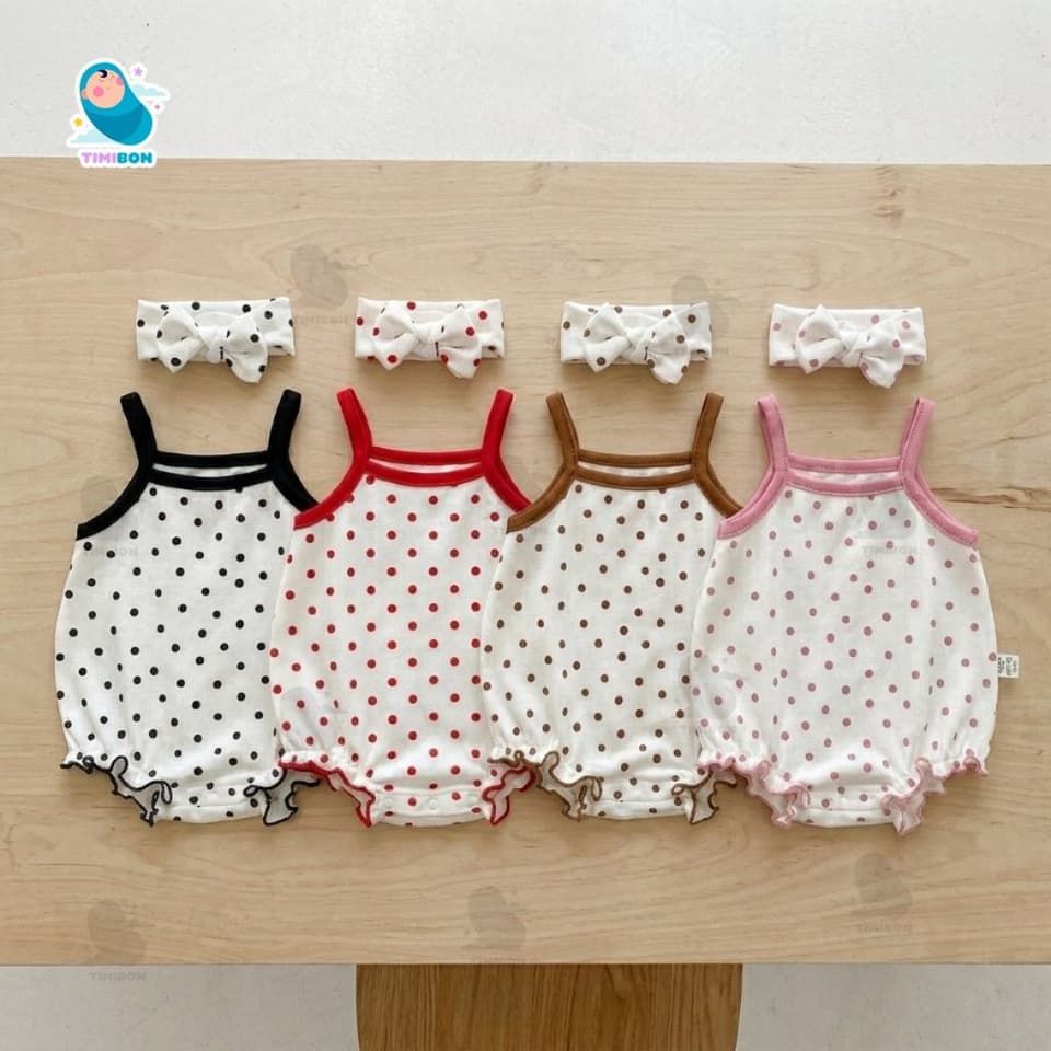 [ Kèm Turban ] Set Body Chip Cho Bé Gái 2 Dây Chất Cotton Hàn Mềm Mát [BDCHIP84] - ảnh 4