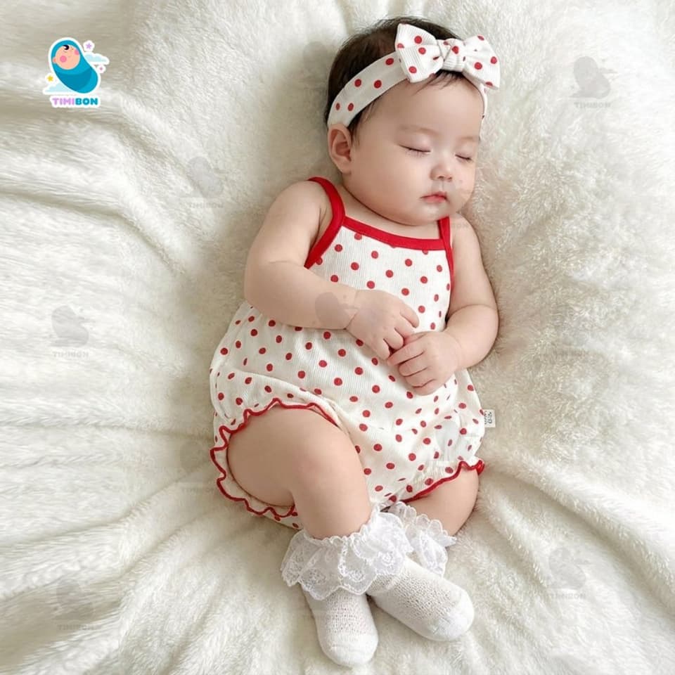 [ Kèm Turban ] Set Body Chip Cho Bé Gái 2 Dây Chất Cotton Hàn Mềm Mát [BDCHIP84] - ảnh 8