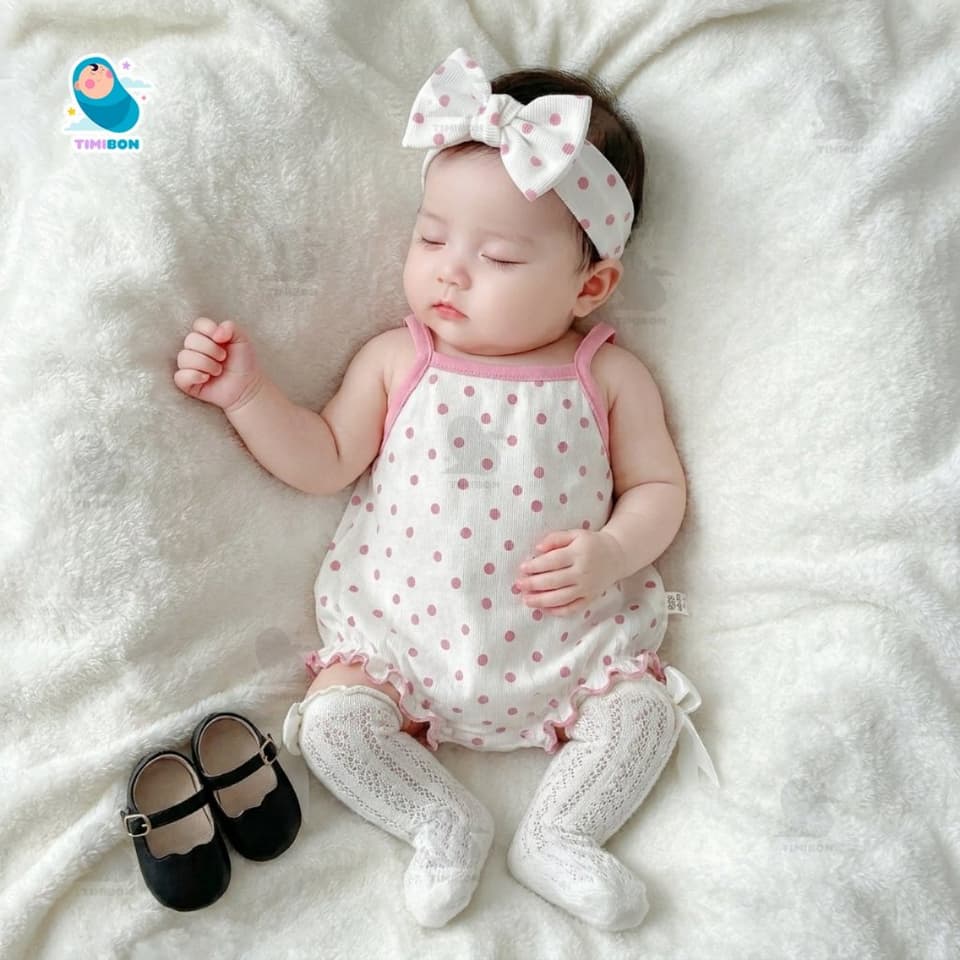 [ Kèm Turban ] Set Body Chip Cho Bé Gái 2 Dây Chất Cotton Hàn Mềm Mát [BDCHIP84] - ảnh 9