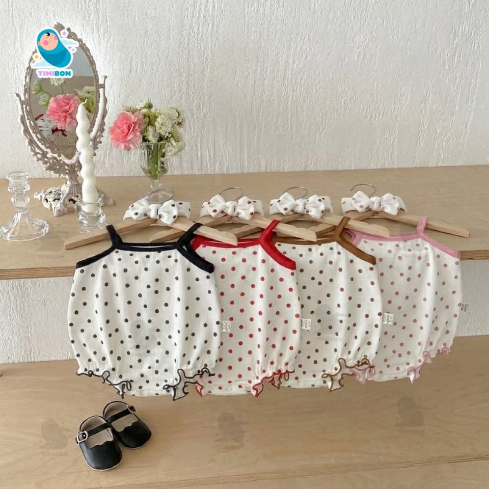 [ Kèm Turban ] Set Body Chip Cho Bé Gái 2 Dây Chất Cotton Hàn Mềm Mát [BDCHIP84] - ảnh 5