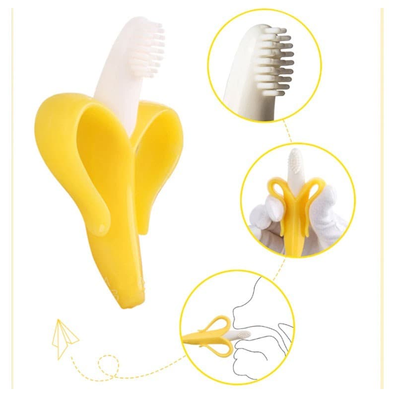 Gặm Nướu Silicon Kichilachi Hình Hươu Và Chuối Mềm Mại, An Toàn Cho Bé Dùng Trong Giai Đoạn Mọc Răng - ảnh 3