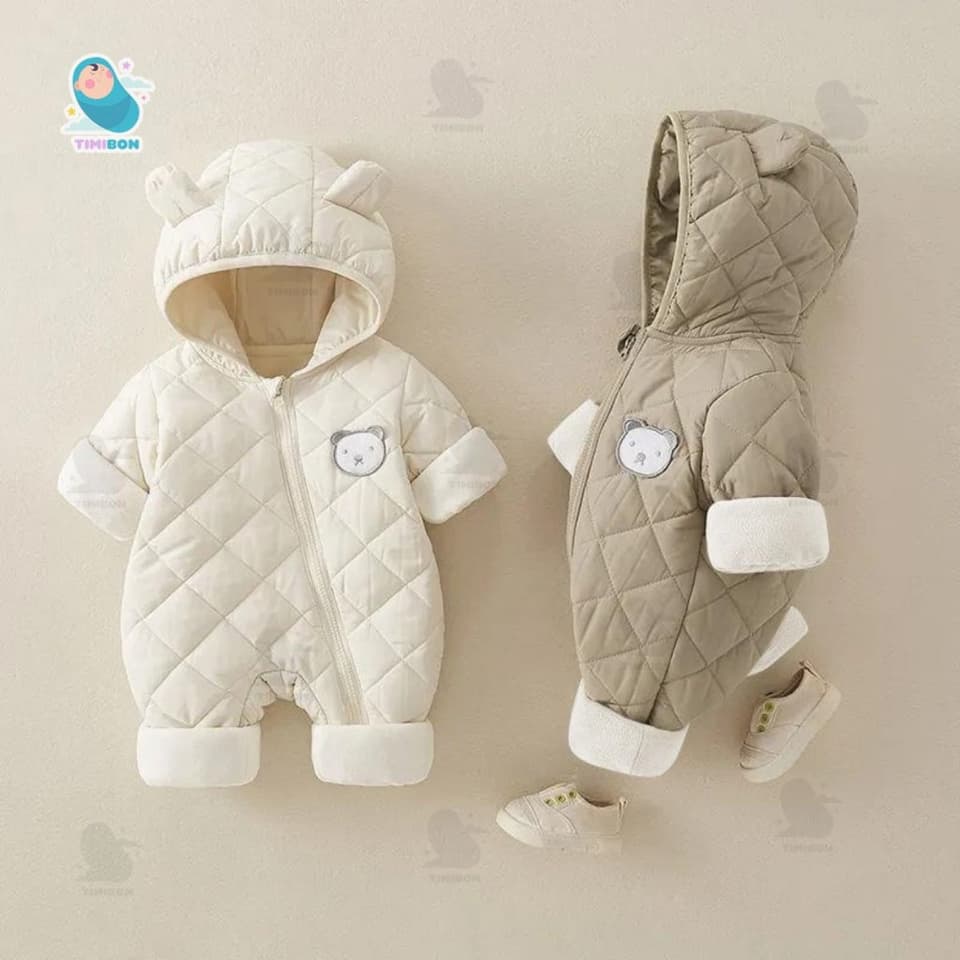 [SIÊU ẤM] Body Lót Lông Cho Bé, Body Phao Lót Nỉ Dày Dặn Hàng Quảng Châu Cao Cấp Cho Bé Trai Bé Gái [BDD105] - ảnh 3