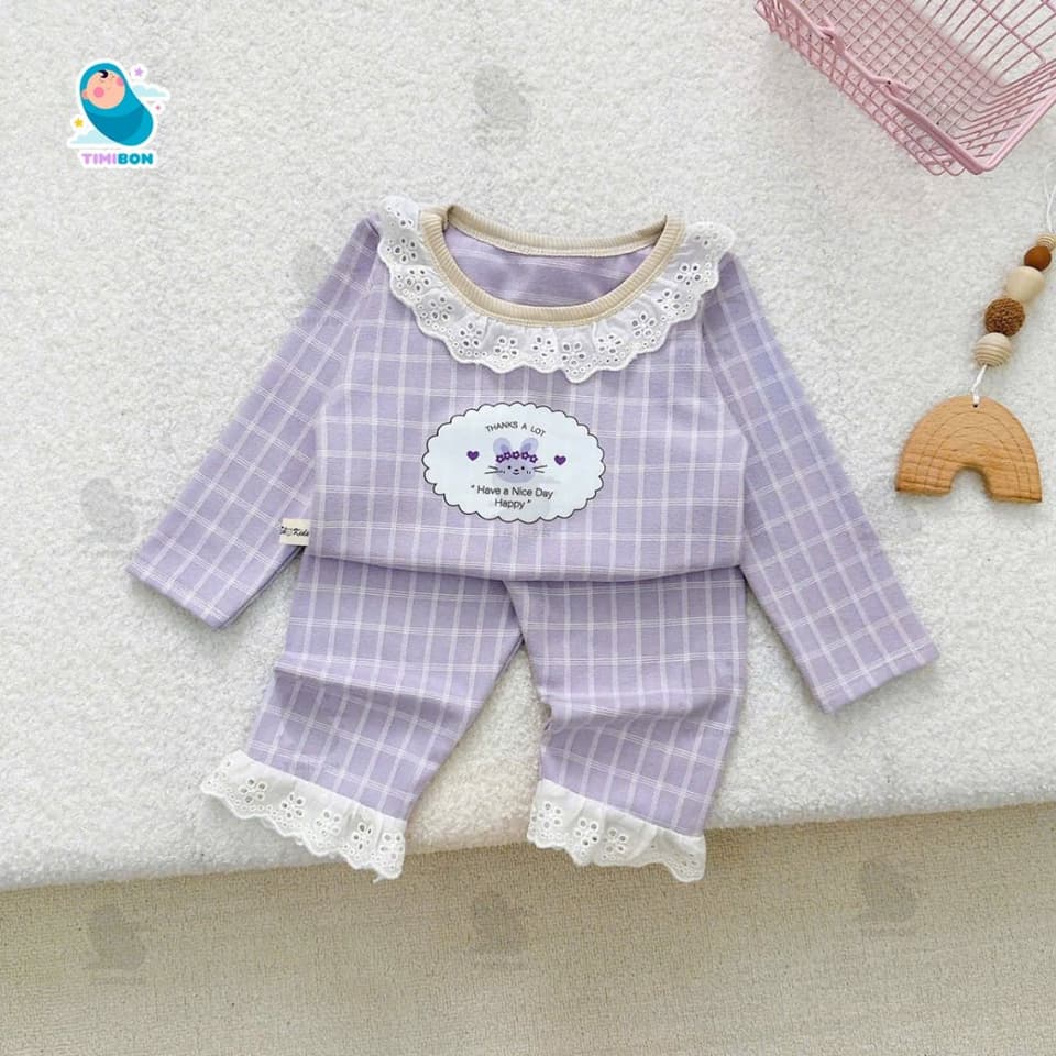 Bộ thu đông cho bé trai bé gái, Đồ bộ dài tay chất cotton mềm mịn hình cún dễ thương cho bé [B21] - ảnh 7