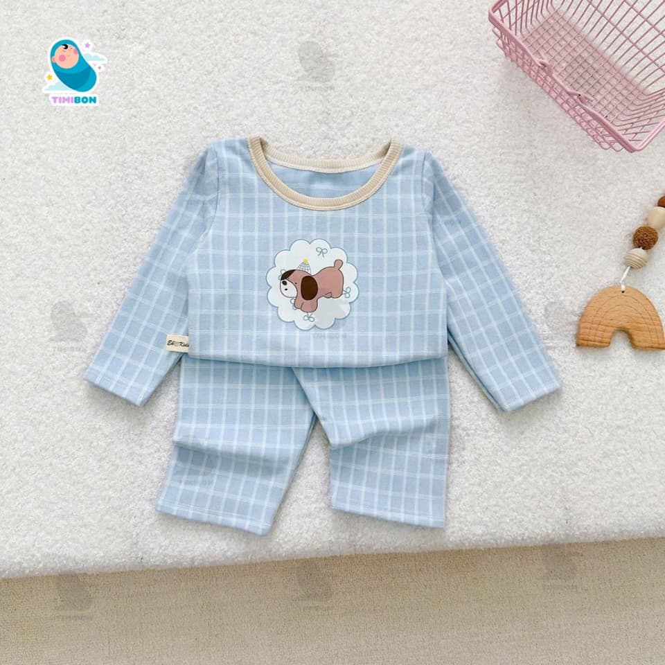 Bộ thu đông cho bé trai bé gái, Đồ bộ dài tay chất cotton mềm mịn hình cún dễ thương cho bé [B21] - ảnh 8