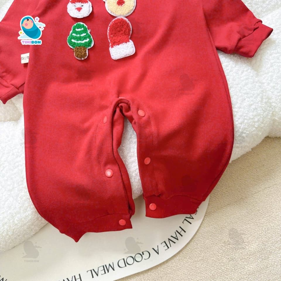 Body Noel cho bé trai bé gái - Body nỉ bông giữ nhiệt hoạ tiết Giáng Sinh dễ thương (Size 5-12kg) [BDD109] - ảnh 8