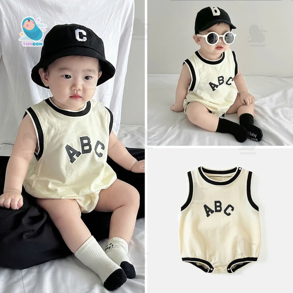 Body Chip Cho Bé Sát Nách Phong Cách Thể Thao, Bodysuit Cho Bé Trai Bé Gái Mùa Hè Thun Cotton Mềm Mát [BDCHIP80]