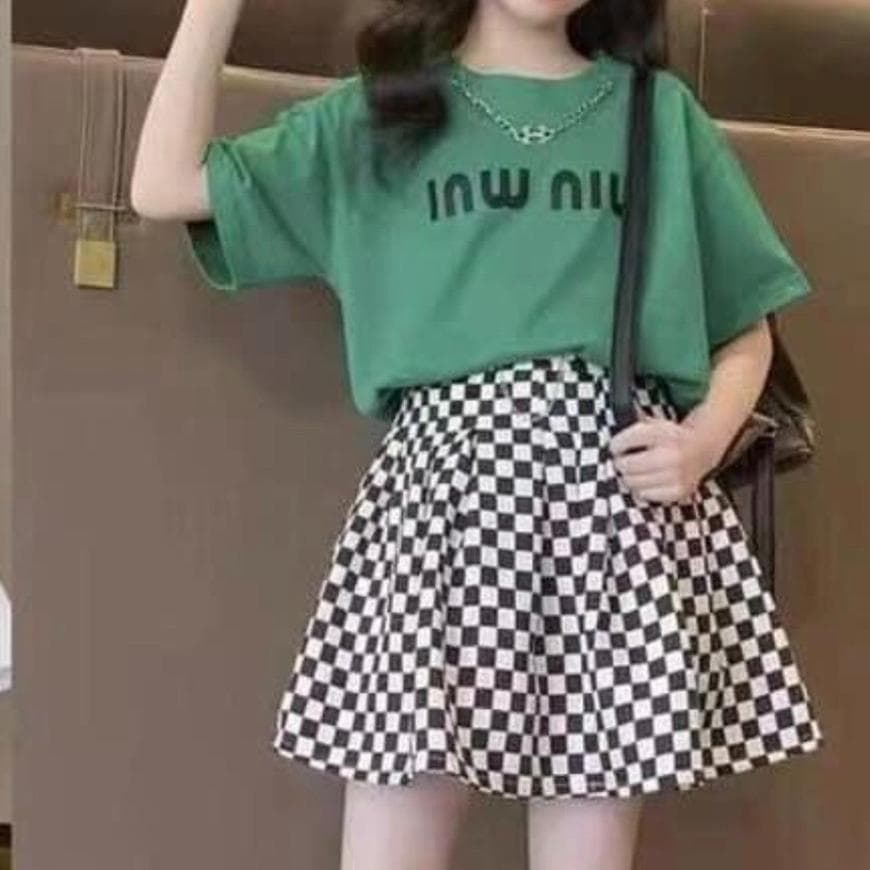 Sét Váy Áo Bé Gái 18-40kg Áo Cotton Chân Váy Vải Nhuyễn Thời Trang Trẻ Em 3 Màu Đẹp DV049 - ảnh 9