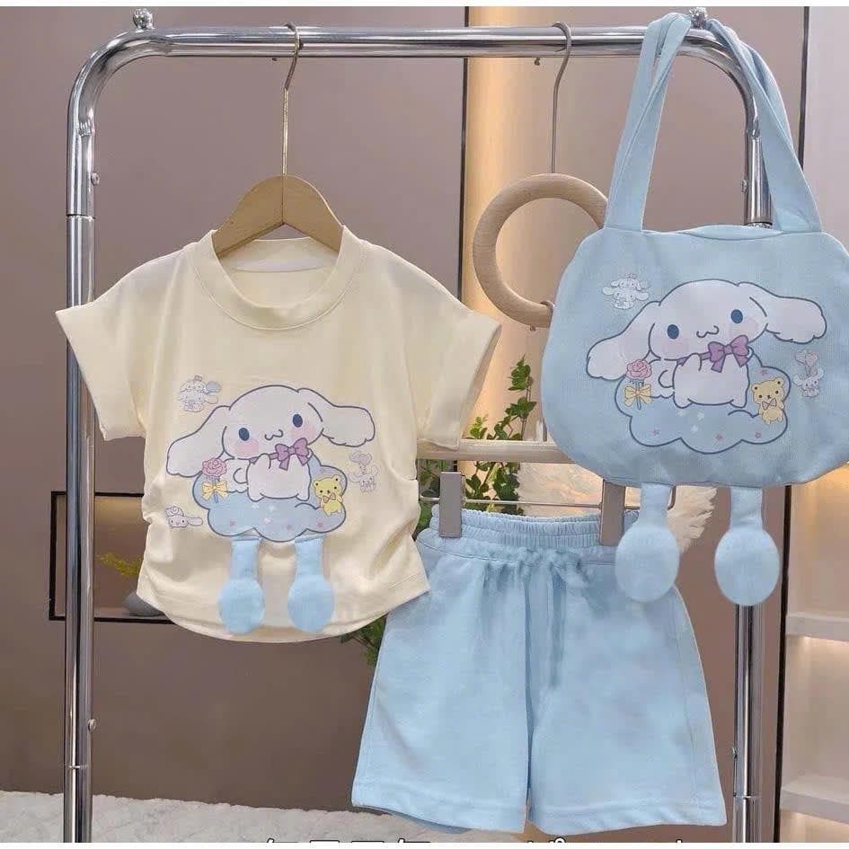 Bộ Đồ Bé Gái In Hình Quả Bí Vải Co Giãn 4 Chiều Cho Bé 10-30kg DV033 - ảnh 5