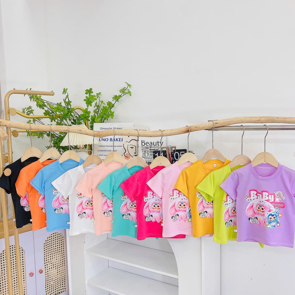 Combo Áo Gấu Babythree Co Giãn 4 Chiều Cho Bé Trai Và Bé Gái 10-30kg DV026
