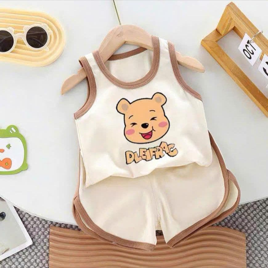 Bộ Ba Lỗ Cho Bé Trai Bé Gái 8-18kg Hình Gấu Vải Co Giãn 4 Chiều DV023 - ảnh 8