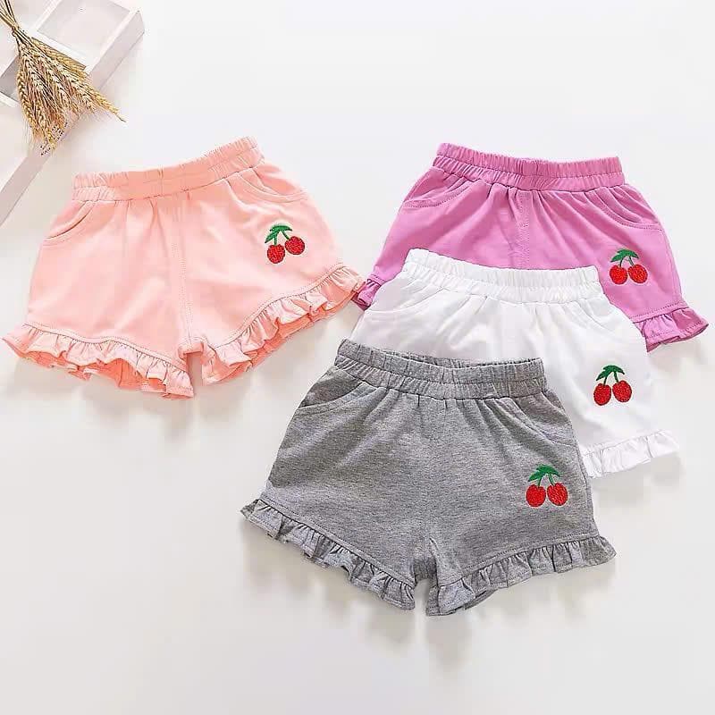 Combo Bộ Quần Bèo In Hình Cherry Vải Cotton Cho Bé Gái Từ 8 Đến 18kg DV036 - ảnh 8