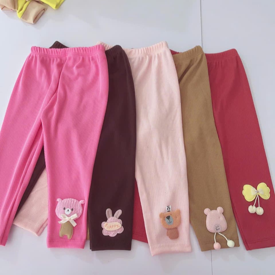 combo 5 quần chất liệu vải TĂM MỀM dành cho bé gái từ 7-17 kg DV011 - ảnh 4