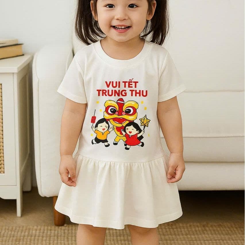 Bộ đồ Trung thu cho bé trai bé gái co giãn 4 chiều thoải mái từ 7 đến 25kg DV006 - ảnh 2