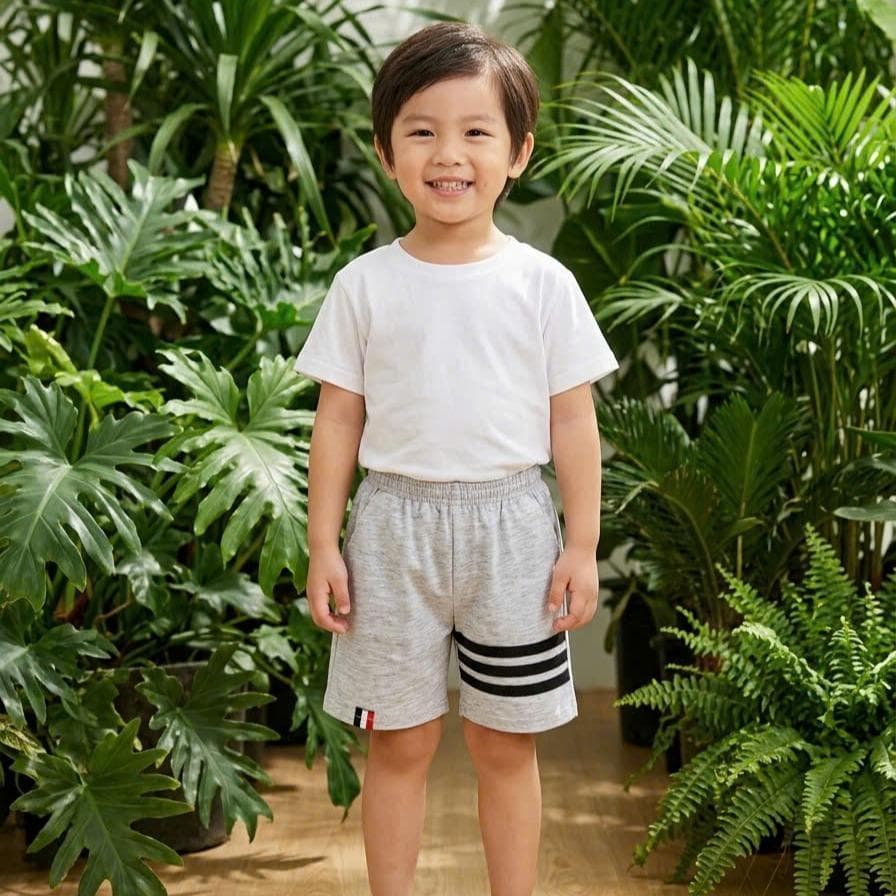 Quần đùi 3 dót vải SU co giãn 4 chiều mềm mại cho bé từ 8-18kg DV051 - ảnh 2