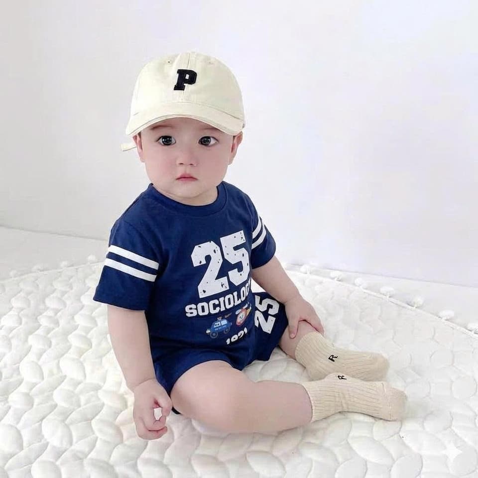 Bộ Đồ Cotton In Số 25 Thoáng Mát Cho Bé Trai Từ 8 Đến 18kg DV050 - ảnh 6