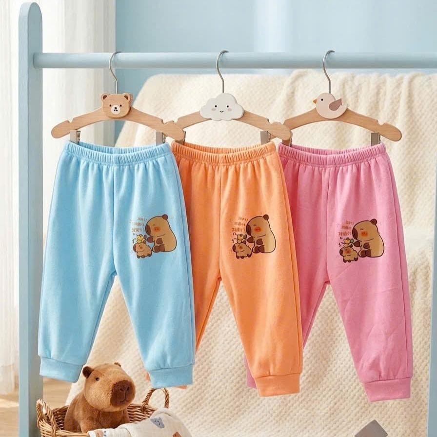 Quần Dài Trẻ Em In Hình Capybara Vải Da Cá Co Giãn Cho Bé Trai Và Bé Gái Từ 10-20kg DV063 - ảnh 2
