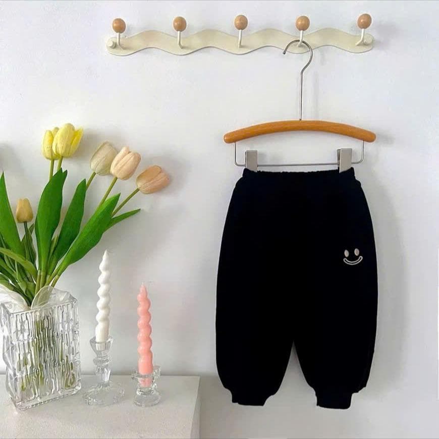 Quần nỉ mặt cười cho bé trai bé gái từ 8-18kg ấm áp dày dặn DV005 - ảnh 5