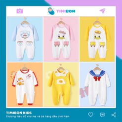Bộ Liền Thân Cho Bé Sơ Sinh Hình Thú Ngộ Nghĩnh, Bodysuit, Body Dài Tay Cho Bé 3-12kg - [BDD25]