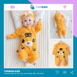 Body Dài Tay cho Bé mẫu quần áo trẻ em sơ sinh hình Thú chất Cotton Mềm Mịn từ 3-12kg - [BDD26]