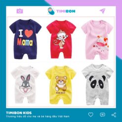 Bộ Body Cộc Tay Ngộ Nghĩnh Cho Bé Trai Bé Gái Từ 0-12 Tháng Tuổi - [BDC1]