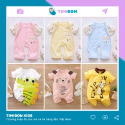 Bộ Body Cộc Tay 100% Cotton Cho Bé Gái Bé Trai Từ 0-12 Tháng Tuổi - [BDC2]