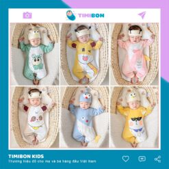 [ Tặng Kèm Mũ ] Quần Áo Trẻ Em Bộ Body Dài Tay Cho Bé Trai Bé Gái Trẻ Sơ Sinh Đến 12kg - [BDD27]