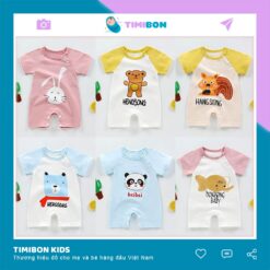 Bộ Đồ Liền Thân Hình Thú Chất Cotton Body Đùi Cho Bé Trai Bé Gái Quần Áo Trẻ Em Sơ Sinh [BDC9]
