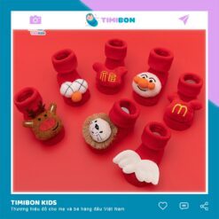 Tất Cao Cổ 3D Chống Trơn Trượt Cho Bé 0-2 Tuổi Mẫu Noel + Tết - [TAT08]