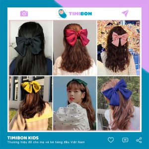 Kẹp Tóc Hình Nơ Bản To Phong Cách Hàn Quốc KT43