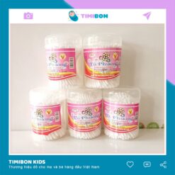 [1 hộp 180 que] Tăm Bông Trẻ Em, Bông Tăm Ngoáy Tai Cho Trẻ Sơ Sinh