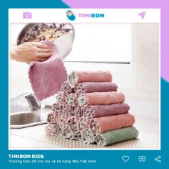 Khăn Lau Đa Năng Bếp, Bát Đĩa, Cốc Chén Thấm Nước Mềm Mại Hai Mặt Loại To 15x26cm