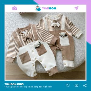 Body Yếm Lót Lông Ấm Áp Cho Bé, Bodysuit Bé Trai Bé Gái, Quần Áo Trẻ Em, Bộ Liền Thân Thu Đông Size Sơ Sinh - [BDD49]