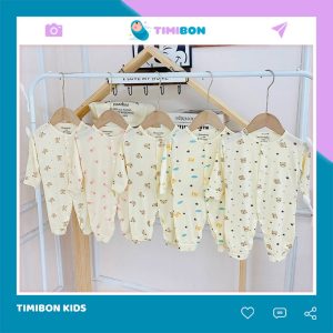 [ Chất Thun Lạnh Petit ] Body Dài Tay Cho Bé Trai, Bé Gái Từ Sơ Sinh Đến 9kg - [BDD55]