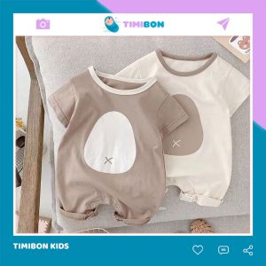 [ Chất Thun Lạnh ] Body Đùi Cộc Tay Hình Trứng Cho Bé Trai Gái Sơ Sinh Đến 12kg Mặc Hè Thoáng Khí - [BDC30]