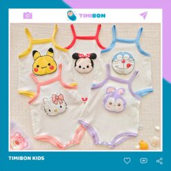 Body Chip Hoạt Hình Đáng Yêu Cho Bé Trai Gái Sơ Sinh Đến 12kg Mặc Hè Thoáng Khí - [BDCHIP33]