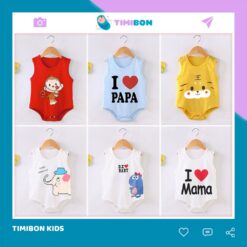 Áo Liền Quần, Body Chip Ba Lỗ Cho Bé Trai Và Bé Gái Sơ Sinh Đến 12kg Chất Cotton Thoáng Mát Thấm Hút Mồi Hôi [BDCHIP35]