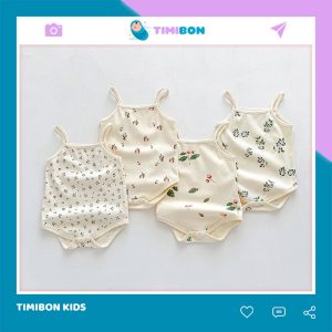 Body 2 Dây Cho Bé Gái Mẫu Quần Áo Sơ Sinh Chip Hai Dây Dễ Thương Bodysuit Chất Mềm Mát – [BDCHIP32]