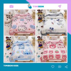 Chăn Cho Bé Kích Thước 1m1x1m5 Chất Liệu Vải Thun Lạnh Chần Bông Tơ Mềm Mại, Một Mặt Hạt Matxa Đắp Siêu Thích - [CHAN01]