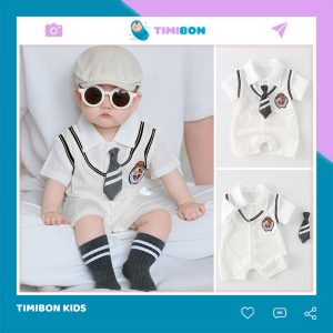 Body Công Tử Cộc Tay Chất Vải Mềm Mịn Bodysuit Cho Bé Trai Dễ Thương Mẫu Quần Áo Sơ Sinh [BDC42]