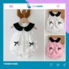 Body Chip Cho Bé Gái Cổ Sen Đính Nơ Chất Cotton Mềm Mát, Bodysuit Cho Bé, Quần Áo Trẻ Em Mùa Hè [BDCHIP67]
