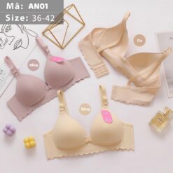 Áo lót bầu và sau sinh viền ren chống chảy sệ, áo ngực thoáng khí, thấm hút tốt